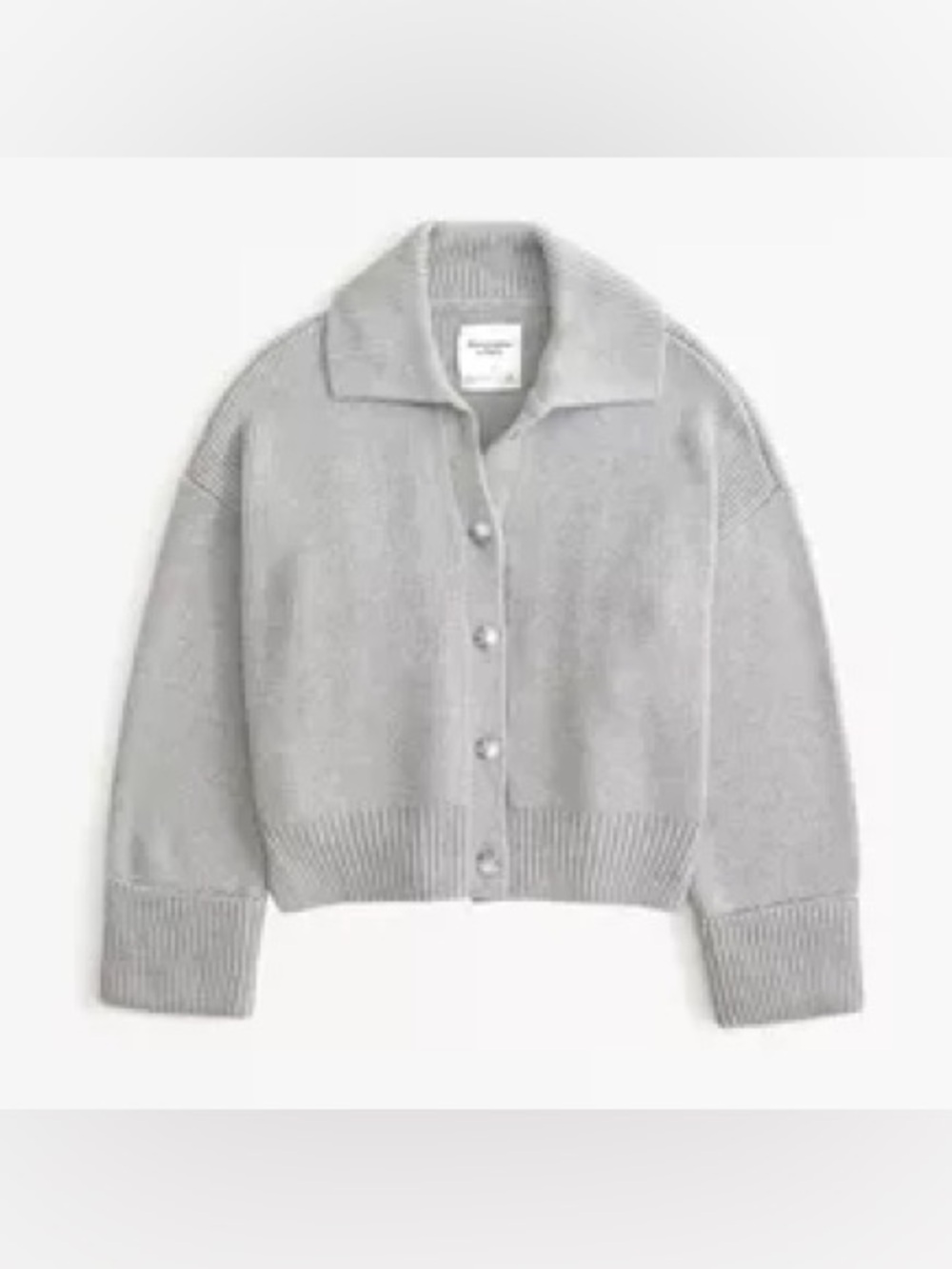 Abercrombie gray collared cardigan
